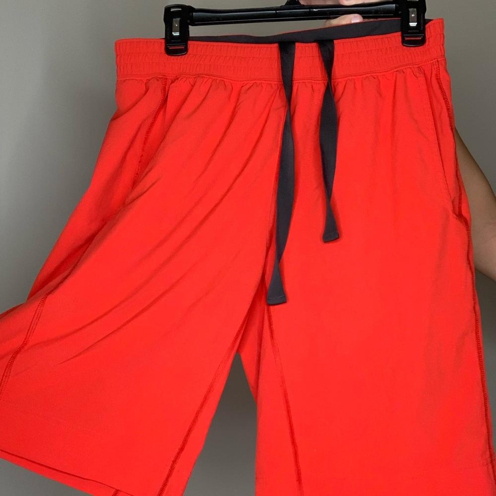 Lululemon Men’s Long Athletic Short - Red/Orange